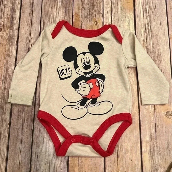 TWIN BUNDLE! Mikey Mouse set with bib | 0-3 Month - Picture 5 of 8